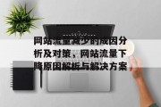 网站流量减少的成因分析及对策,网站流量下降原因解析与解决方案 网站流量减少的成因分析及对策,网站流量下降原因解析与解决方案