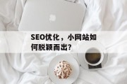 SEO优化,小网站如何脱颖而出? SEO优化,小网站如何脱颖而出?