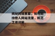 揭秘网络黑幕,如何劫持他人网站流量,防范之道详解 揭秘网络黑幕,如何劫持他人网站流量,防范之道详解