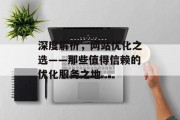 深度解析，网站优化之选——那些值得信赖的优化服务之地