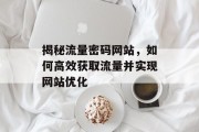 揭秘流量密码网站,如何高效获取流量并实现网站优化 揭秘流量密码网站,如何高效获取流量并实现网站优化