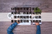 SEO提升流量，优化关键词、改善网站结构、提升网站排名，让流量如滚雪球般飞速增加！