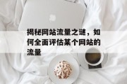 揭秘网站流量之谜,如何全面评估某个网站的流量 揭秘网站流量之谜,如何全面评估某个网站的流量