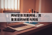 揭秘空包流量网站,流量背后的秘密与风险 揭秘空包流量网站,流量背后的秘密与风险
