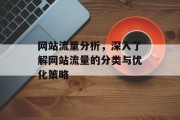 网站流量分析,深入了解网站流量的分类与优化策略 网站流量分析,深入了解网站流量的分类与优化策略