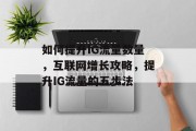 如何提升IG流量数量,互联网增长攻略,提升IG流量的五步法