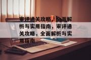 审评通关攻略，全面解析与实用指南，审评通关攻略，全面解析与实用指南