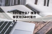 SEO是什么?搜索引擎优化(SEO)是什么? SEO是什么?搜索引擎优化(SEO)是什么?