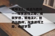策略王2，挑战与胜利——探索游戏之路，成就梦想，策略王2，挑战与胜利，探索游戏之路，成就梦想