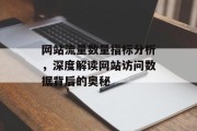 网站流量数量指标分析,深度解读网站访问数据背后的奥秘 网站流量数量指标分析,深度解读网站访问数据背后的奥秘