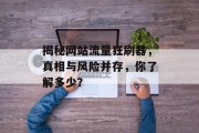 揭秘网站流量狂刷器,真相与风险并存,你了解多少? 揭秘网站流量狂刷器,真相与风险并存,你了解多少?