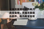 天猫流量提升软件助力商家变现,天猫流量提升软件,助力商家变现的利器