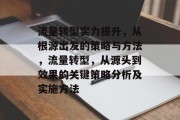 流量转型实力提升,从根源出发的策略与方法,流量转型,从源头到效果的关键策略分析及实施方法 流量转型实力提升,从根源出发的策略与方法,流量转型,从源头到效果的关键策略分析及实施方法