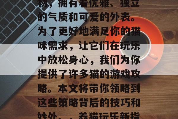 猫，这个被广大猫咪们亲切地称为小猫咪的生物，拥有着优雅、独立的气质和可爱的外表。为了更好地满足你的猫咪需求，让它们在玩乐中放松身心，我们为你提供了许多猫的游戏攻略。本文将带你领略到这些策略背后的技巧和妙处。，养猫玩乐新指南，优雅独立，可爱外表下的猫游戏攻略