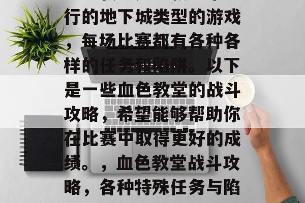 血色教堂是一款非常流行的地下城类型的游戏，每场比赛都有各种各样的任务和陷阱。以下是一些血色教堂的战斗攻略，希望能够帮助你在比赛中取得更好的成绩。，血色教堂战斗攻略，各种特殊任务与陷阱解析
