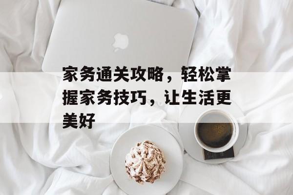 家务通关攻略，轻松掌握家务技巧，让生活更美好