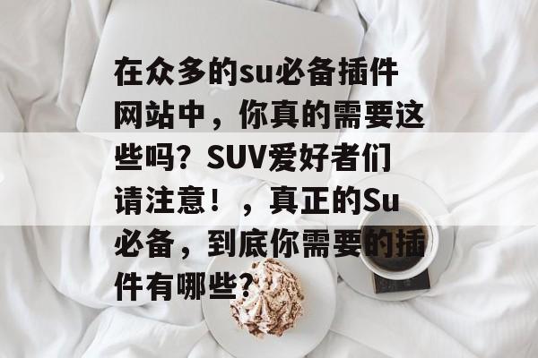 在众多的su必备插件网站中,你真的需要这些吗?SUV爱好者们请注意!,真正的Su必备,到底你需要的插件有哪些? 在众多的su必备插件网站中,你真的需要这些吗?SUV爱好者们请注意!,真正的Su必备,到底你需要的插件有哪些?