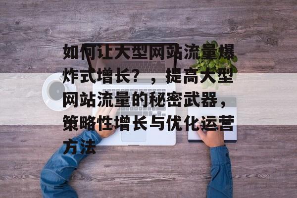 如何让大型网站流量爆炸式增长?,提高大型网站流量的秘密武器,策略性增长与优化运营方法 如何让大型网站流量爆炸式增长?,提高大型网站流量的秘密武器,策略性增长与优化运营方法