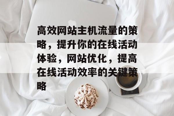 高效网站主机流量的策略,提升你的在线活动体验,网站优化,提高在线活动效率的关键策略 高效网站主机流量的策略,提升你的在线活动体验,网站优化,提高在线活动效率的关键策略