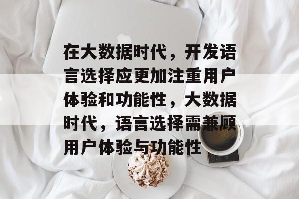 在大数据时代,开发语言选择应更加注重用户体验和功能性,大数据时代,语言选择需兼顾用户体验与功能性 在大数据时代,开发语言选择应更加注重用户体验和功能性,大数据时代,语言选择需兼顾用户体验与功能性