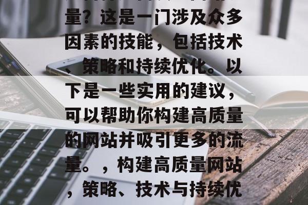 如何打造高质量网站流量?这是一门涉及众多因素的技能,包括技术、策略和持续优化。以下是一些实用的建议,可以帮助你构建高质量的网站并吸引更多的流量。,构建高质量网站,策略、技术与持续优化指南 如何打造高质量网站流量?这是一门涉及众多因素的技能,包括技术、策略和持续优化。以下是一些实用的建议,可以帮助你构建高质量的网站并吸引更多的流量。,构建高质量网站,策略、技术与持续优化指南