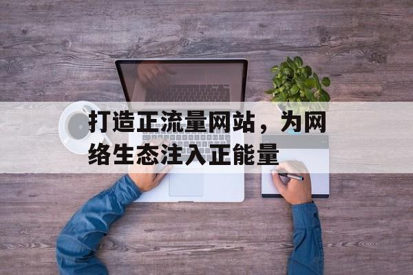 打造正流量网站,为网络生态注入正能量 打造正流量网站,为网络生态注入正能量