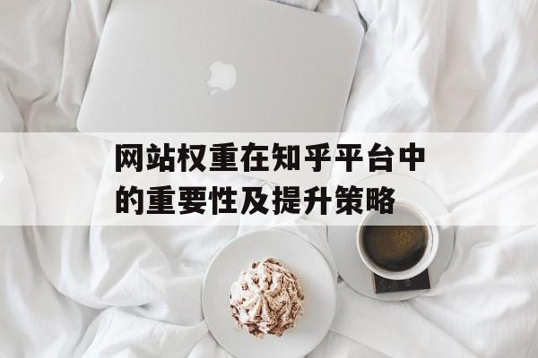 网站权重在知乎平台中的重要性及提升策略