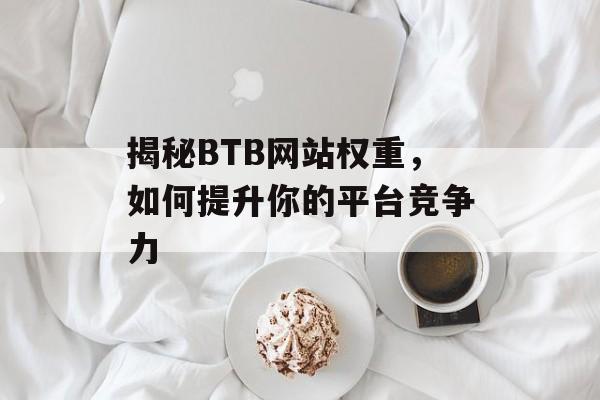 揭秘BTB网站权重,如何提升你的平台竞争力 揭秘BTB网站权重,如何提升你的平台竞争力
