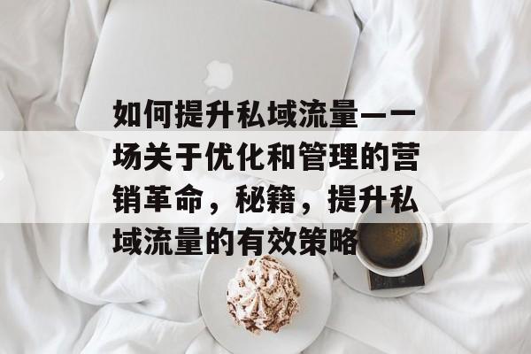 如何提升私域流量—一场关于优化和管理的营销革命,秘籍,提升私域流量的有效策略 如何提升私域流量—一场关于优化和管理的营销革命,秘籍,提升私域流量的有效策略