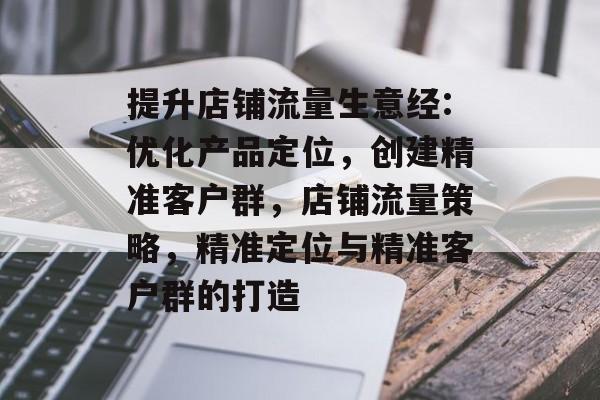 提升店铺流量生意经:优化产品定位,创建精准客户群,店铺流量策略,精准定位与精准客户群的打造 提升店铺流量生意经:优化产品定位,创建精准客户群,店铺流量策略,精准定位与精准客户群的打造