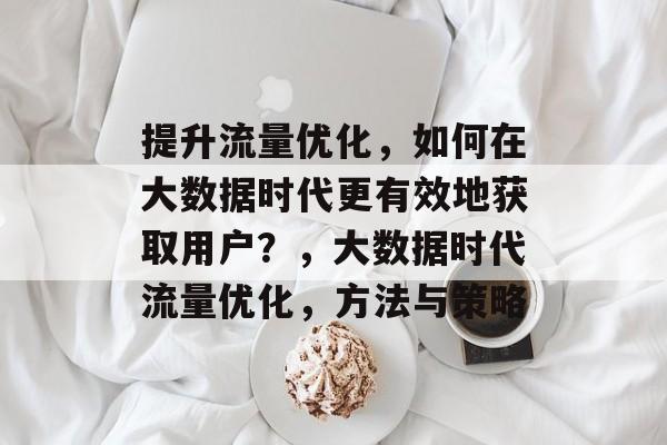 提升流量优化,如何在大数据时代更有效地获取用户?,大数据时代流量优化,方法与策略 提升流量优化,如何在大数据时代更有效地获取用户?,大数据时代流量优化,方法与策略