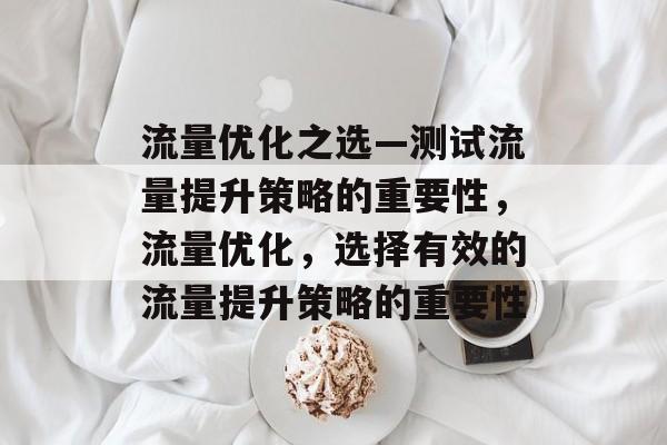 流量优化之选—测试流量提升策略的重要性，流量优化，选择有效的流量提升策略的重要性