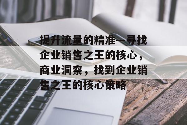 提升流量的精准—寻找企业销售之王的核心,商业洞察,找到企业销售之王的核心策略 提升流量的精准—寻找企业销售之王的核心,商业洞察,找到企业销售之王的核心策略