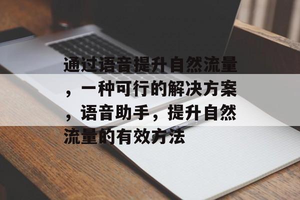 通过语音提升自然流量,一种可行的解决方案,语音助手,提升自然流量的有效方法 通过语音提升自然流量,一种可行的解决方案,语音助手,提升自然流量的有效方法