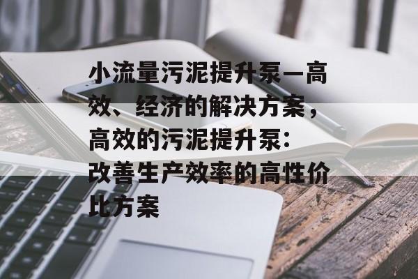 小流量污泥提升泵—高效、经济的解决方案,高效的污泥提升泵: 改善生产效率的高性价比方案 小流量污泥提升泵—高效、经济的解决方案,高效的污泥提升泵: 改善生产效率的高性价比方案