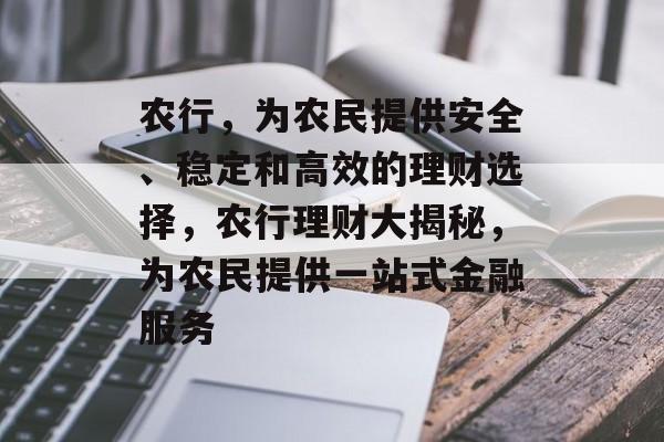 农行,为农民提供安全、稳定和高效的理财选择,农行理财大揭秘,为农民提供一站式金融服务 农行,为农民提供安全、稳定和高效的理财选择,农行理财大揭秘,为农民提供一站式金融服务