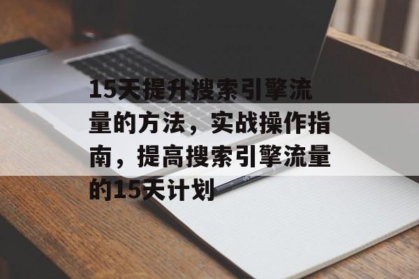 15天提升搜索引擎流量的方法,实战操作指南,提高搜索引擎流量的15天计划 15天提升搜索引擎流量的方法,实战操作指南,提高搜索引擎流量的15天计划
