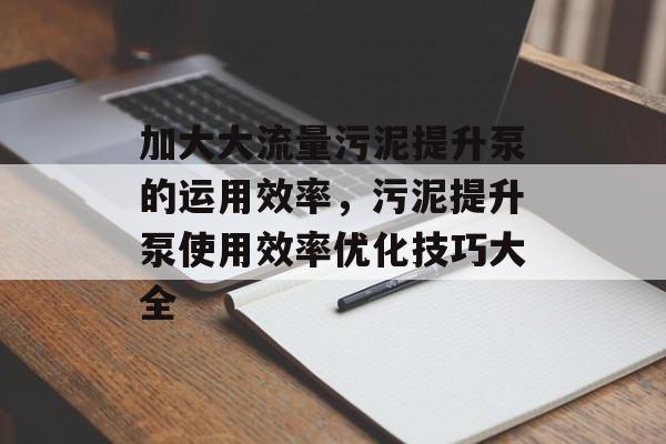 加大大流量污泥提升泵的运用效率,污泥提升泵使用效率优化技巧大全 加大大流量污泥提升泵的运用效率,污泥提升泵使用效率优化技巧大全