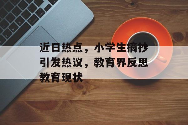 近日热点，小学生摘抄引发热议，教育界反思教育现状