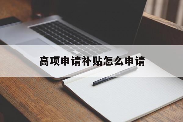 高项申请补贴怎么申请 高项申请补贴怎么申请